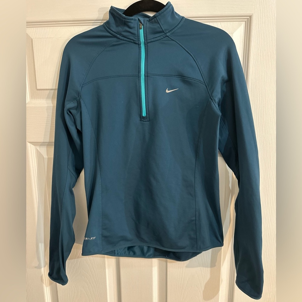 Nike Running Women’s - DRI-FIT Half Zip Top Blue/Teal